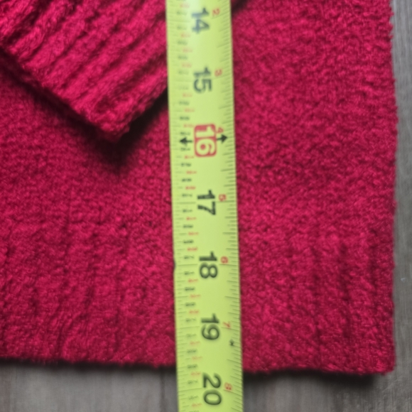 Pierre Cardin Vibrant Red Turtleneck Sweater - Picture 4 of 6